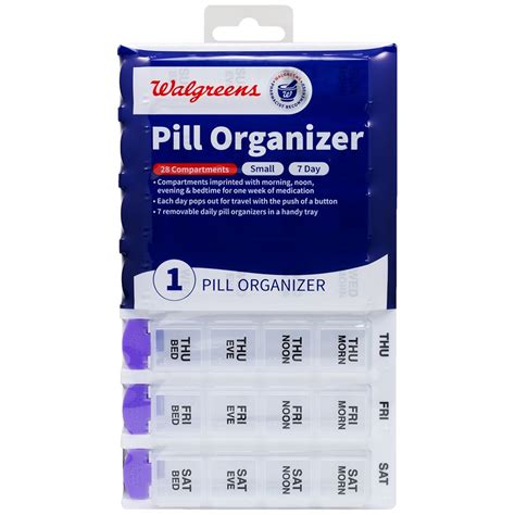 metal pill box walgreens|walgreens pharmacy free pill containers.